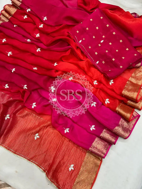 PURE HO SILK BOOTA SAREE