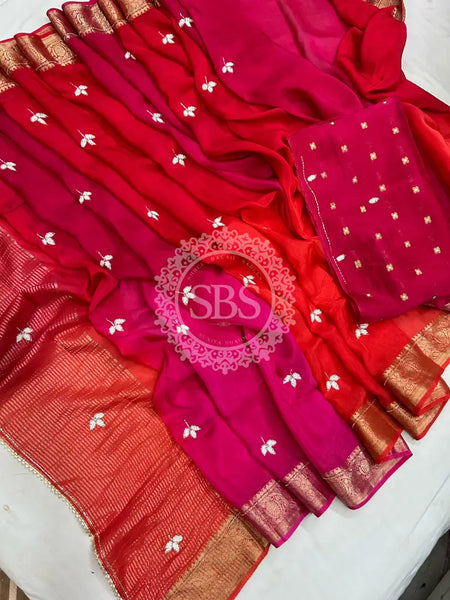 PURE HO SILK BOOTA SAREE