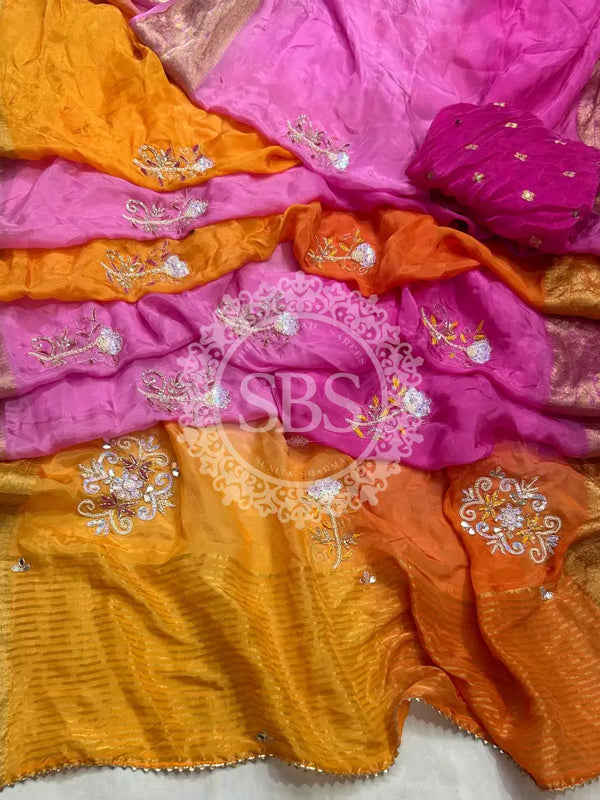 PURE HO SILK ZARI SAREE