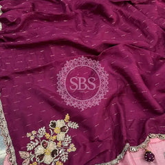 PURE MOONGA SILK SAREE