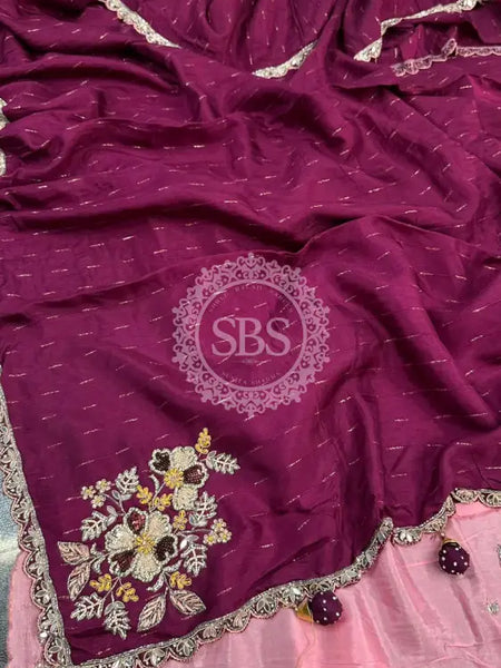 PURE MOONGA SILK SAREE