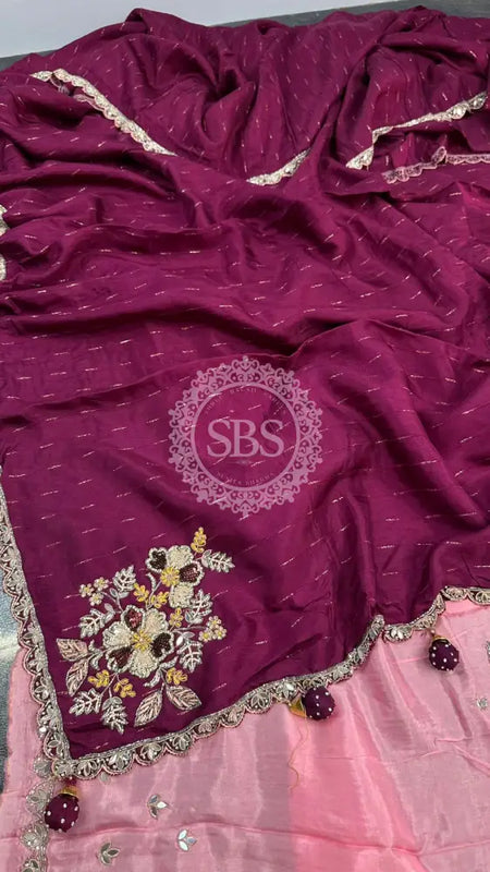 PURE MOONGA SILK SAREE