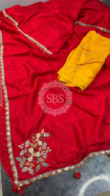PURE MOONGA SILK SAREE
