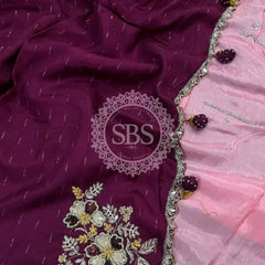 PURE MOONGA SILK SAREE