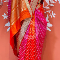 PURE RUSSIAN SILK HANDWORK BOOTA SAREE Multi / Free Size