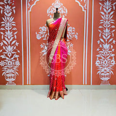 PURE RUSSIAN SILK HANDWORK BOOTA SAREE Multi / Free Size