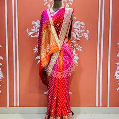 PURE RUSSIAN SILK HANDWORK BOOTA SAREE Multi / Free Size