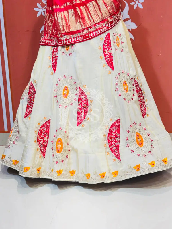 PURE TISSUE LEHENGA WITH PURE GAZI DUPATTA