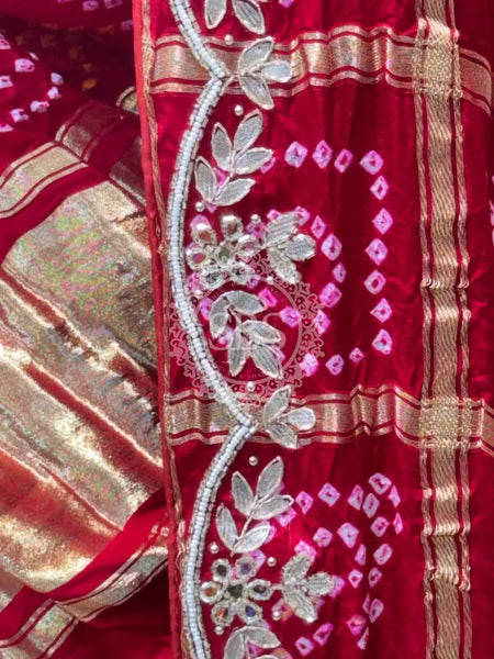 PURE TISSUE LEHENGA WITH PURE GAZI DUPATTA