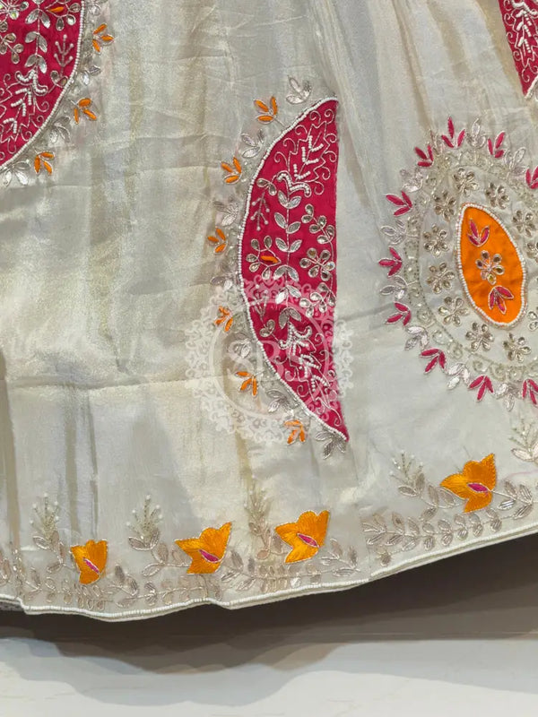 PURE TISSUE LEHENGA WITH PURE GAZI DUPATTA