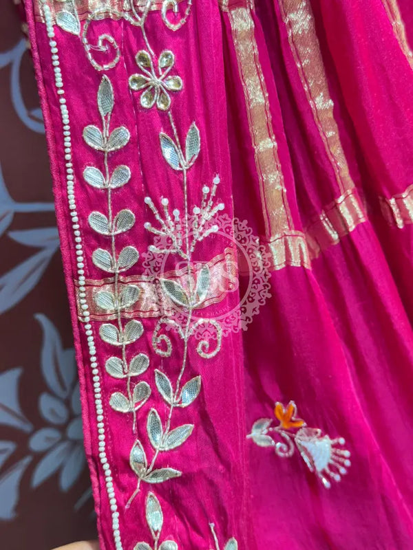 PURE TISSUE LEHENGA WITH PURE GAZI DUPATTA