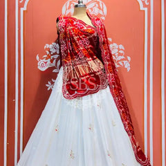 PURE TISSUE LEHENGA WITH PURE GAZI DUPATTA