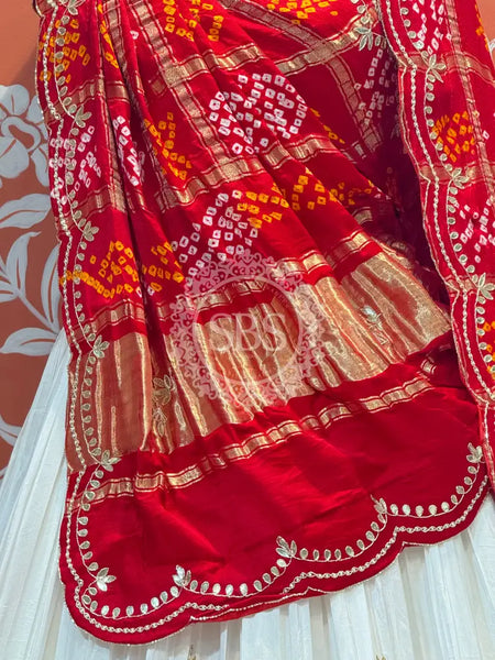 PURE TISSUE LEHENGA WITH PURE GAZI DUPATTA