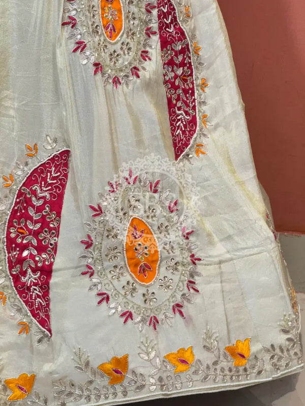 PURE TISSUE LEHENGA WITH PURE GAZI DUPATTA