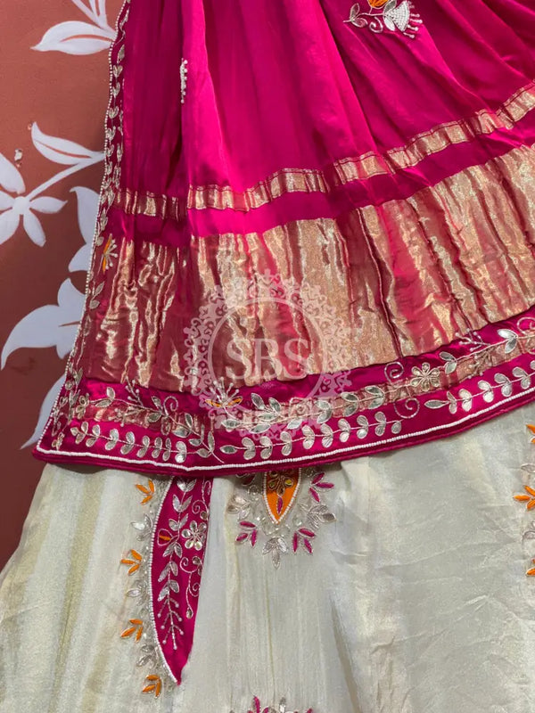 PURE TISSUE LEHENGA WITH PURE GAZI DUPATTA