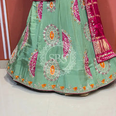 PURE TISSUE LEHENGA WITH PURE GAZI DUPATTA