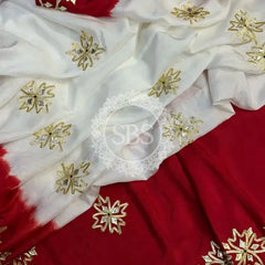 PURE UPADA KACHI GOTA PATTI SAREE