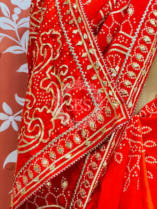 PURE UPADA SILK KACCHI PATTI SAREE