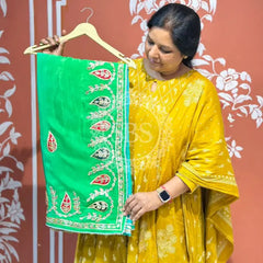 PURE UPADA SILK KACCHI PATTI SAREE