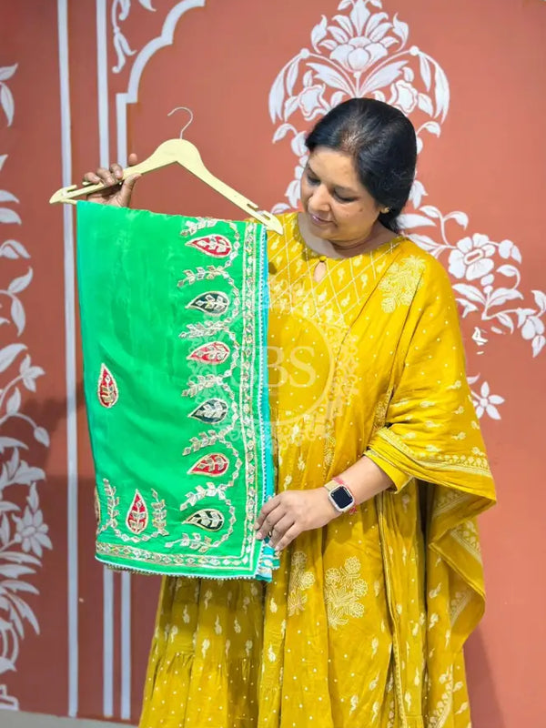 PURE UPADA SILK KACCHI PATTI SAREE