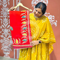 PURE UPADA SILK KACCHI PATTI SAREE