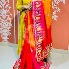 PURE UPADA SILK KACCHI PATTI SAREE