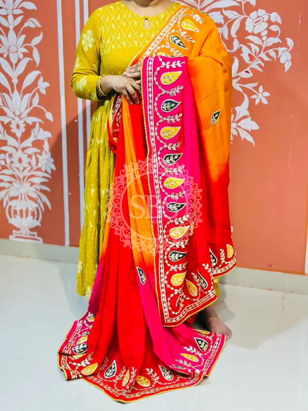 PURE UPADA SILK KACCHI PATTI SAREE