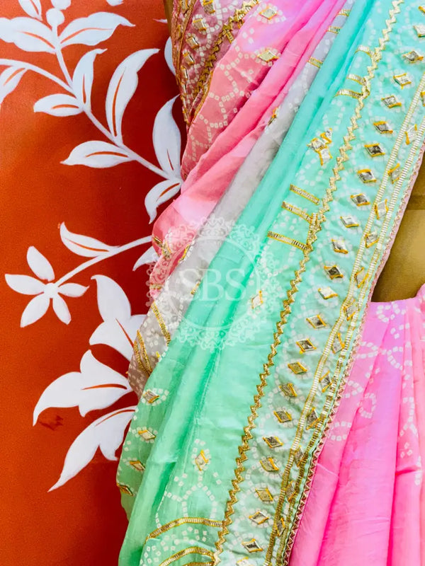 PURE UPADA SILK KACCHI PATTI SAREE