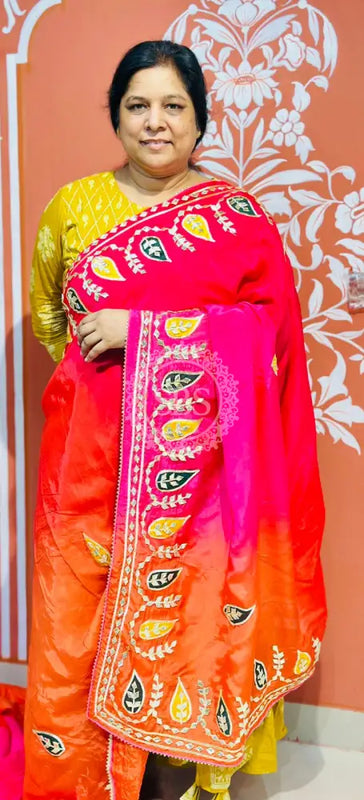 PURE UPADA SILK KACCHI PATTI SAREE