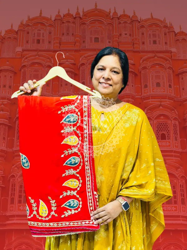 PURE UPADA SILK KACCHI PATTI SAREE