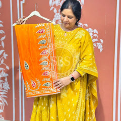 PURE UPADA SILK KACCHI PATTI SAREE