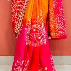 PURE UPADA SILK KACCHI PATTI SAREE