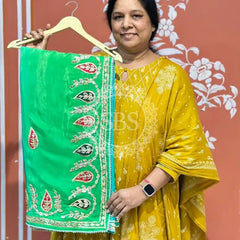 PURE UPADA SILK KACCHI PATTI SAREE