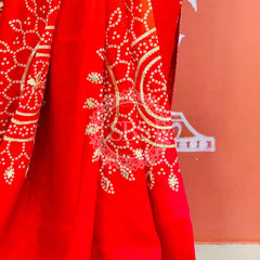 PURE UPADA SILK KACCHI PATTI SAREE