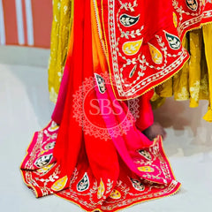 PURE UPADA SILK KACCHI PATTI SAREE