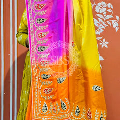 PURE UPADA SILK KACCHI PATTI SAREE