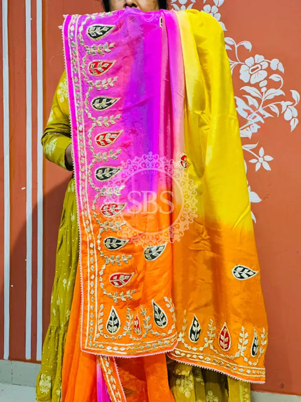 PURE UPADA SILK KACCHI PATTI SAREE