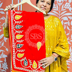 PURE UPADA SILK KACCHI PATTI SAREE