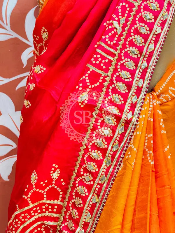 PURE UPADA SILK KACCHI PATTI SAREE