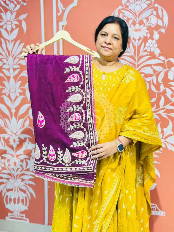 PURE UPADA SILK KACCHI PATTI SAREE