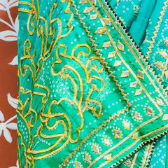 PURE UPADA SILK KACCHI PATTI SAREE