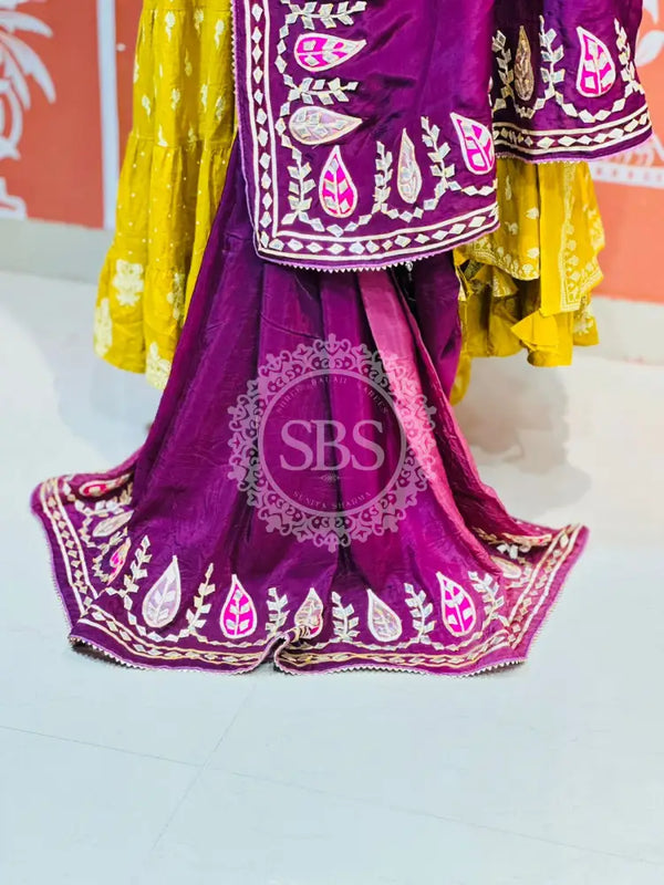 PURE UPADA SILK KACCHI PATTI SAREE