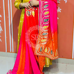 PURE UPADA SILK KACCHI PATTI SAREE