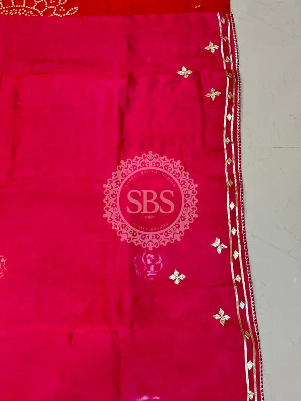 PURE UPADA SILK KACCHI PATTI SAREE
