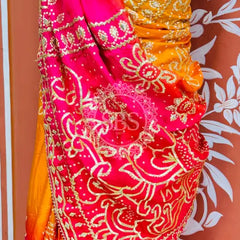 PURE UPADA SILK KACCHI PATTI SAREE