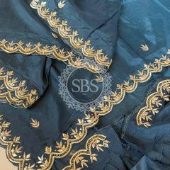 PURE UPADA SILK KACHII GOTA PATTI SAREE