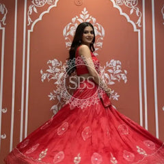 Pure Upada silk tie and die handwork Lehenga with pure organza dupatta