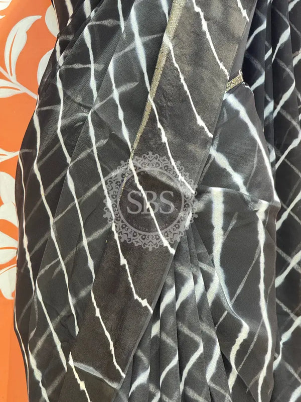 PURE VISCOS GEORGETTE LEHERIYA SAREE