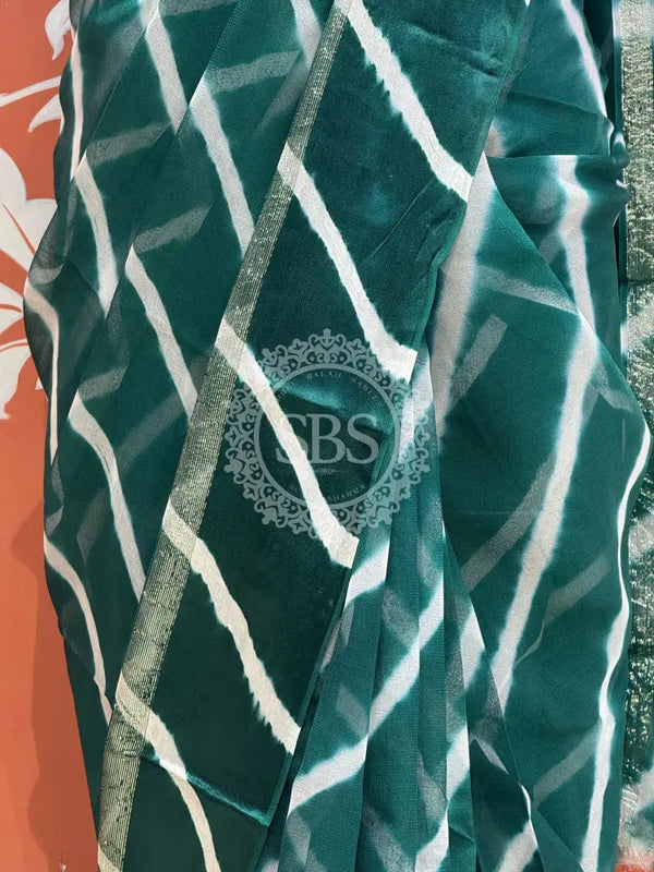 PURE VISCOS GEORGETTE LEHERIYA SAREE