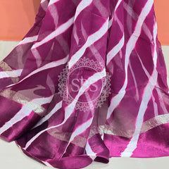 PURE VISCOS GEORGETTE LEHERIYA SAREE